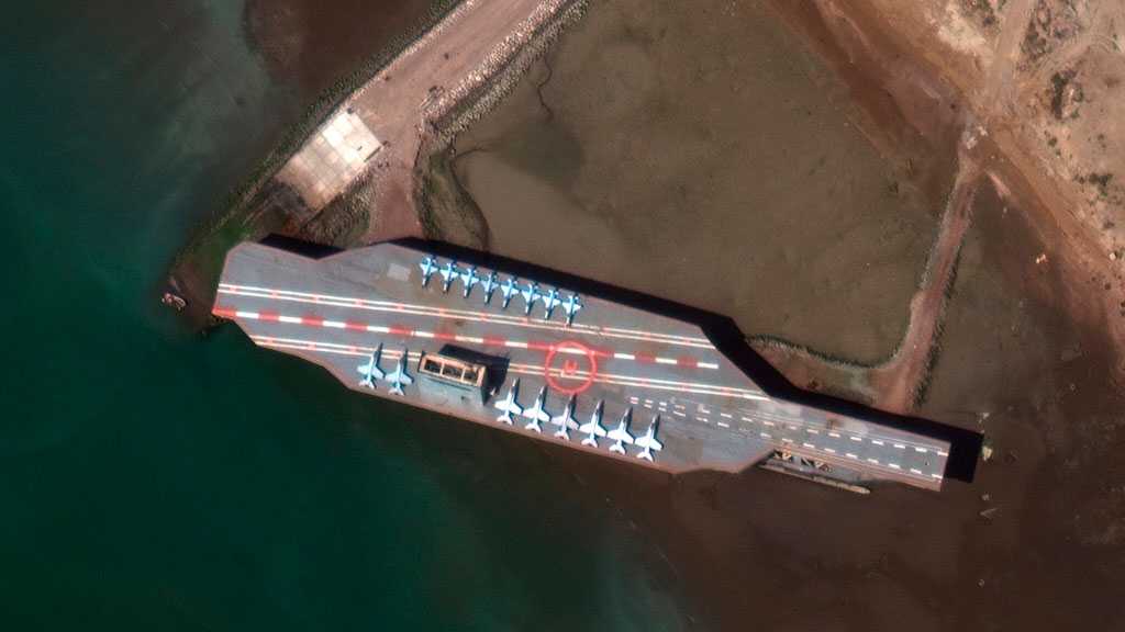 Report: Tehran Moves Mock US aircraft Carrier to Hormuz