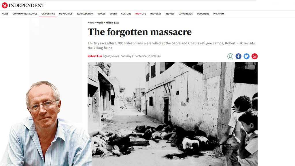 In Memory of Robert Fisk: “The Forgotten Massacre” – Reposted