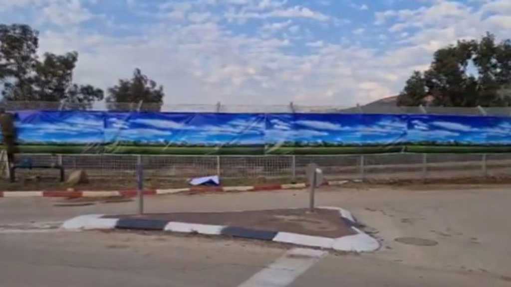 Terribly Tired, “Israeli” Army Hides under Cloth along Lebanese Border