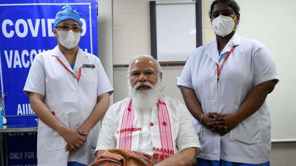 Indian PM Modi Receives Domestic COVID-19 Vaccine, Seniors to Get Inoculated   