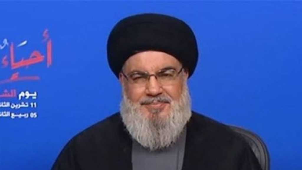 Sayyed Nasrallah: ’Israel’ Lives Existential Threat, Saudis Seek to Fight Hezbollah and Drag Lebanon into Civil War