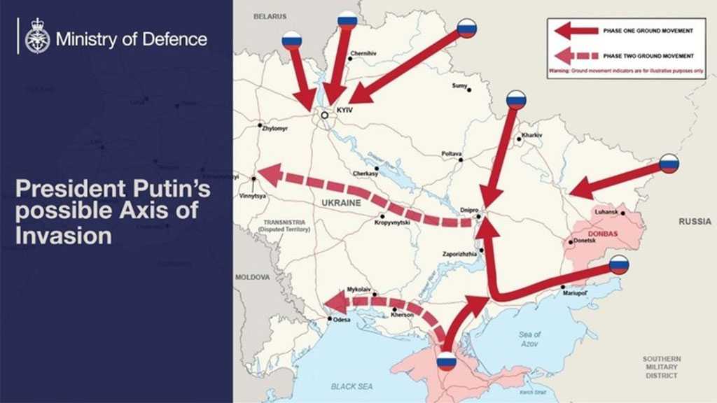 UK Military Shares Map of ‘Putin’s Invasion’!
