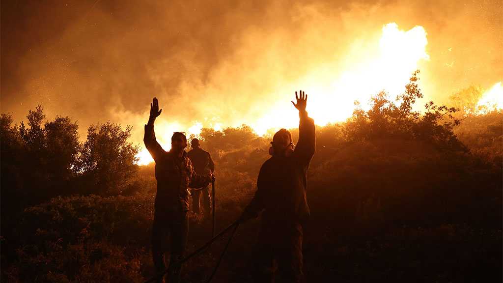 Greek Wildfire Rages Near Athens, Homes & Hospital Evacuated