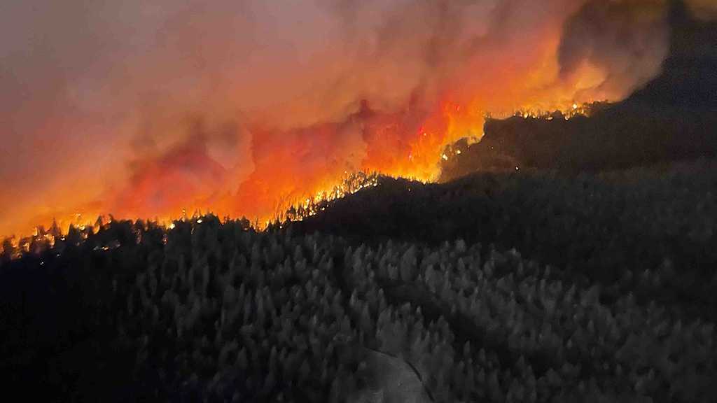 New Wildfire Spreads in Central California Mountains