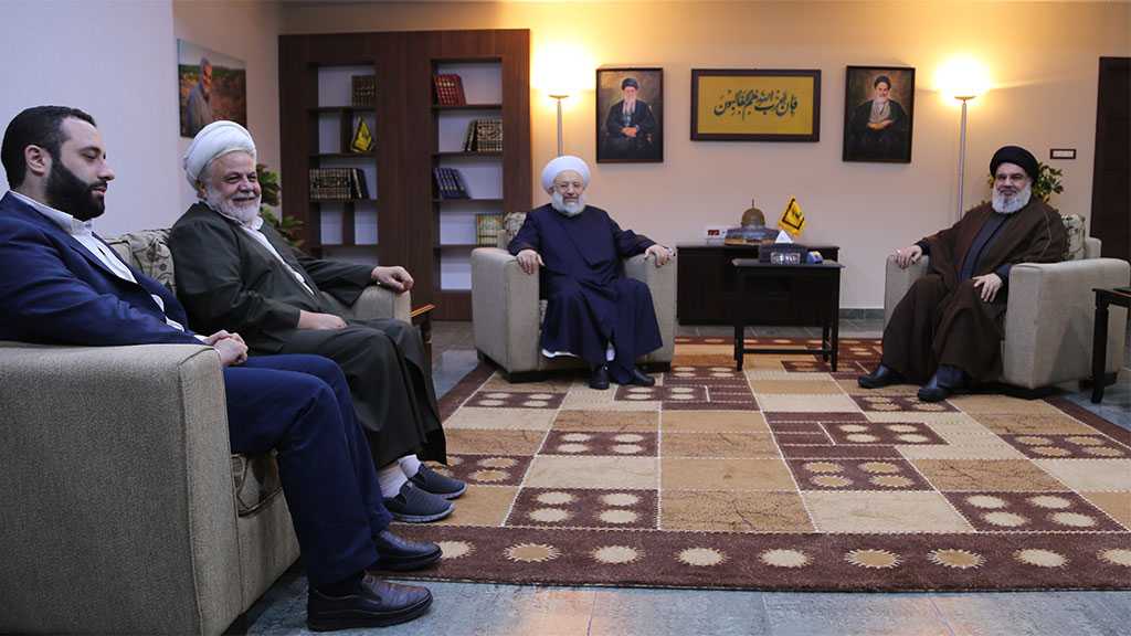Sayyed Nasrallah Receives Head of International Union of Resistance Clerics