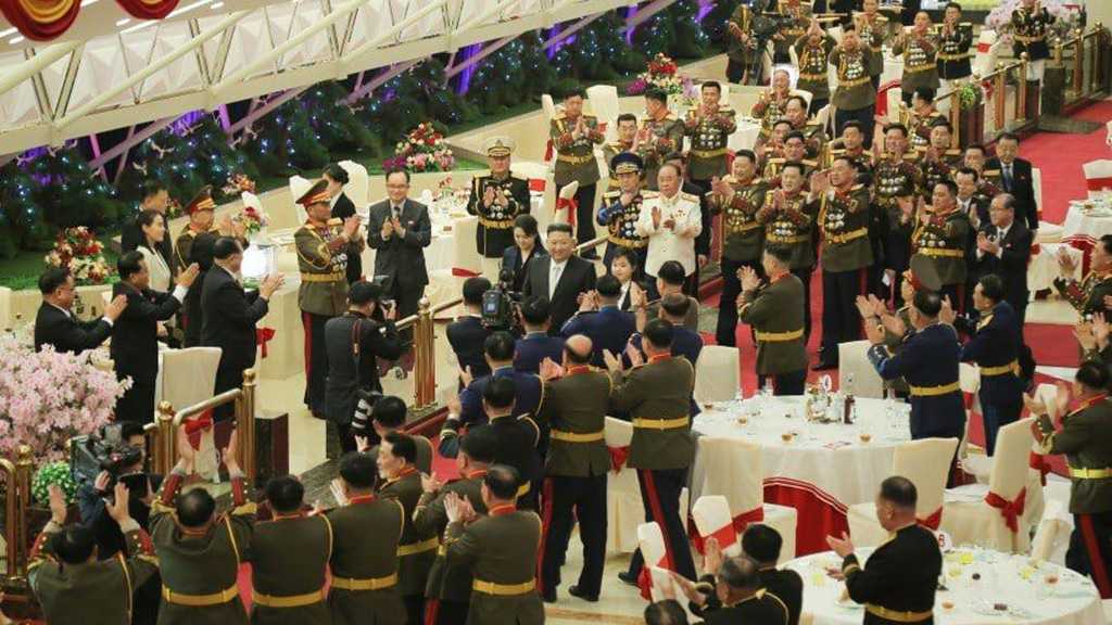 Kim Jong-un Attends Banquet to Celebrate Day of Army Founding with Wife & Daughter