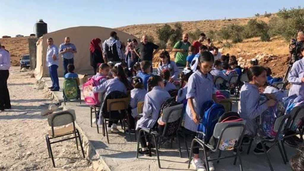 “Israel” Threatens Palestinian Kids’ Academic Year: Dozens of Schools under Threat of Demolition
