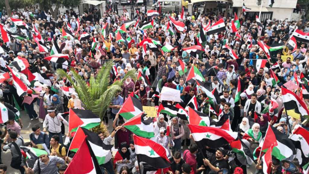 Syrian Students Stand in Solidarity with Palestine in Support of Op. Al-Aqsa Flood