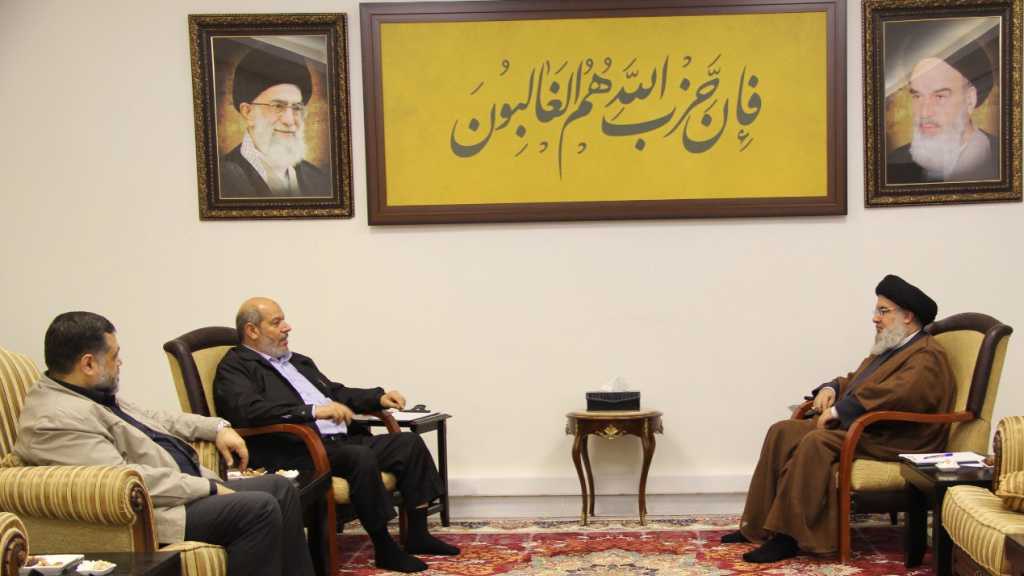 Sayyed Nasrallah Receives Deputy Chairman of Hamas: Resistance Fronts Discussed 