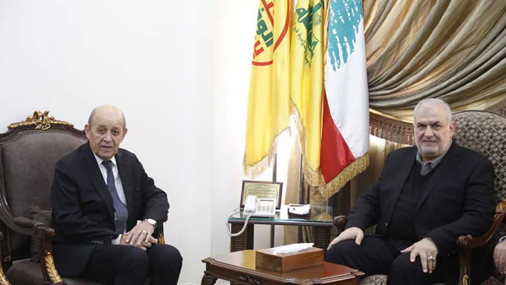 MP Raad Receives Le Drian at the Loyalty to the Resistance Bloc Headquarters