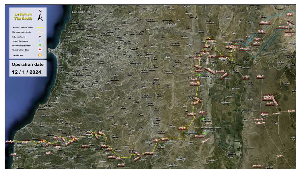 Operations of the Islamic Resistance on Friday, January 12, 2024