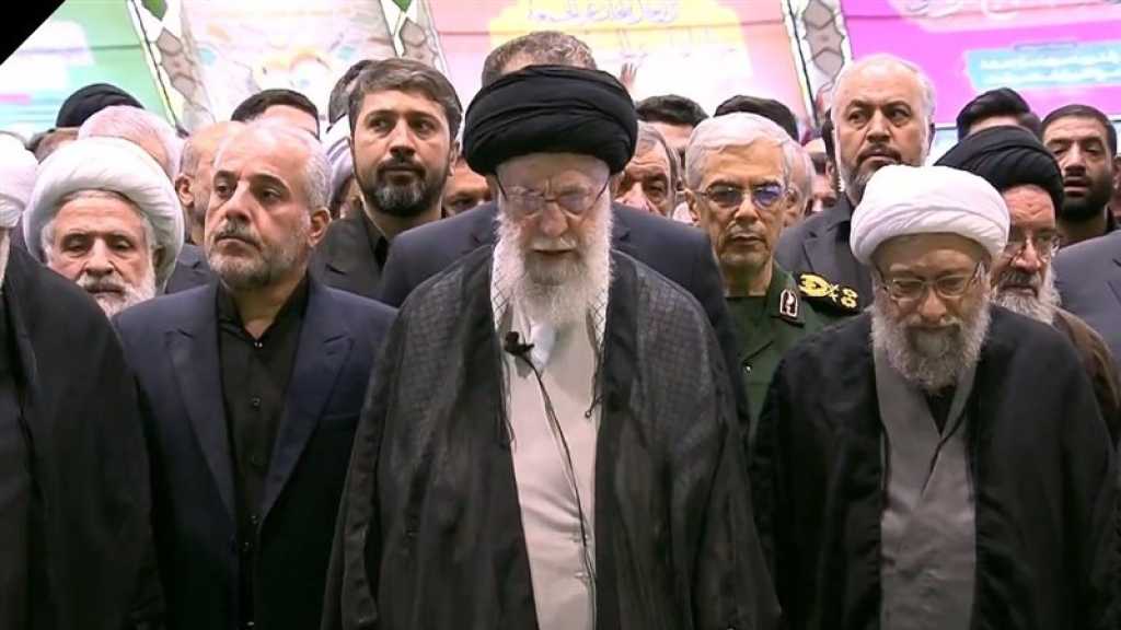 Imam Khamenei Prays over Bodies of President Raisi, Companions 