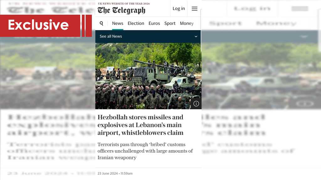 Hezbollah in Beirut Airport: The Telegraph Blows Its Own Whistles