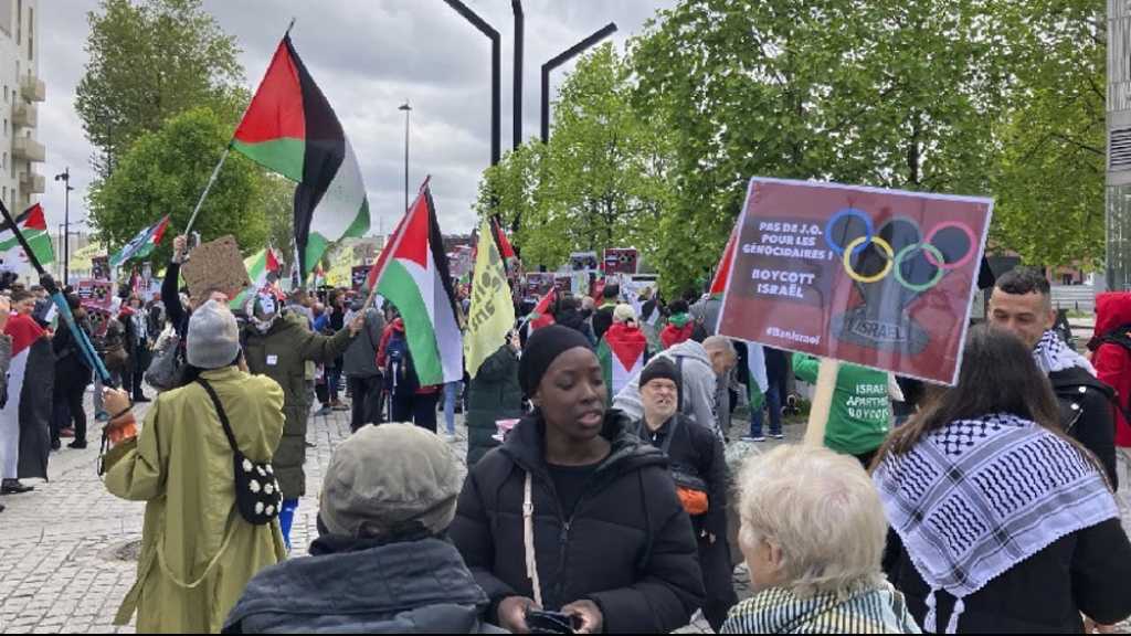 Paris Protesters Demand Olympics Ban for “Israel”