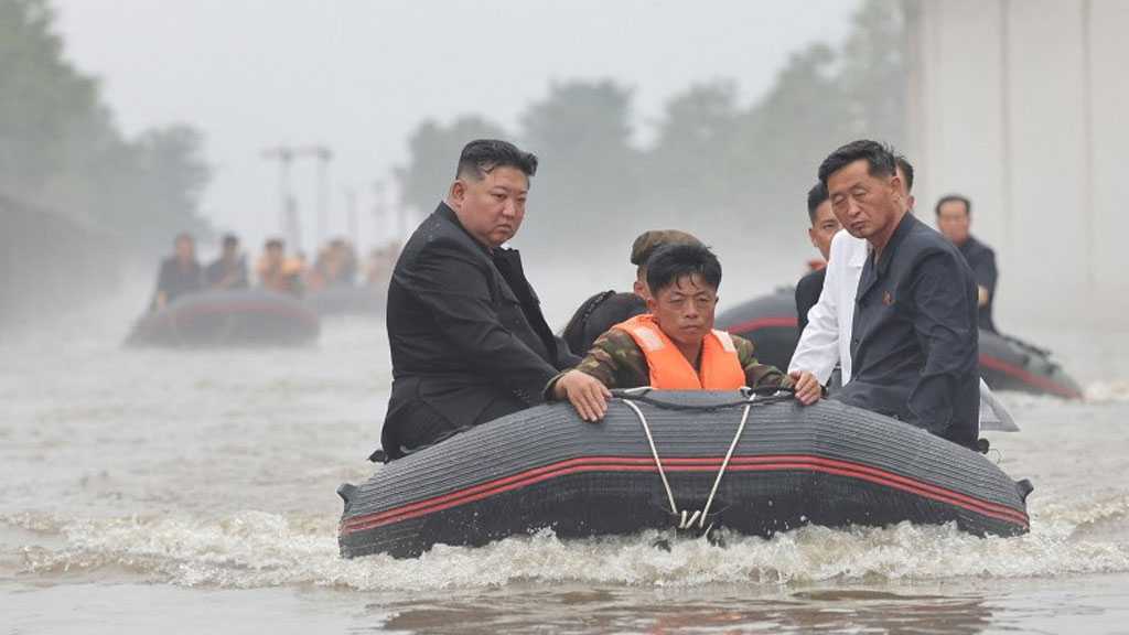 N Korea’s Kim Oversees Flood Recovery Efforts, Plans to Relocate 15,400 Residents to Capital