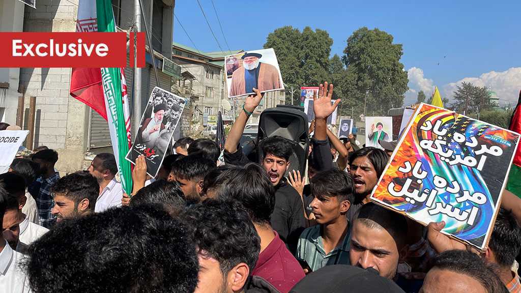  People in Kashmir Condemn Assassination of Sayyed Hassan Nasrallah