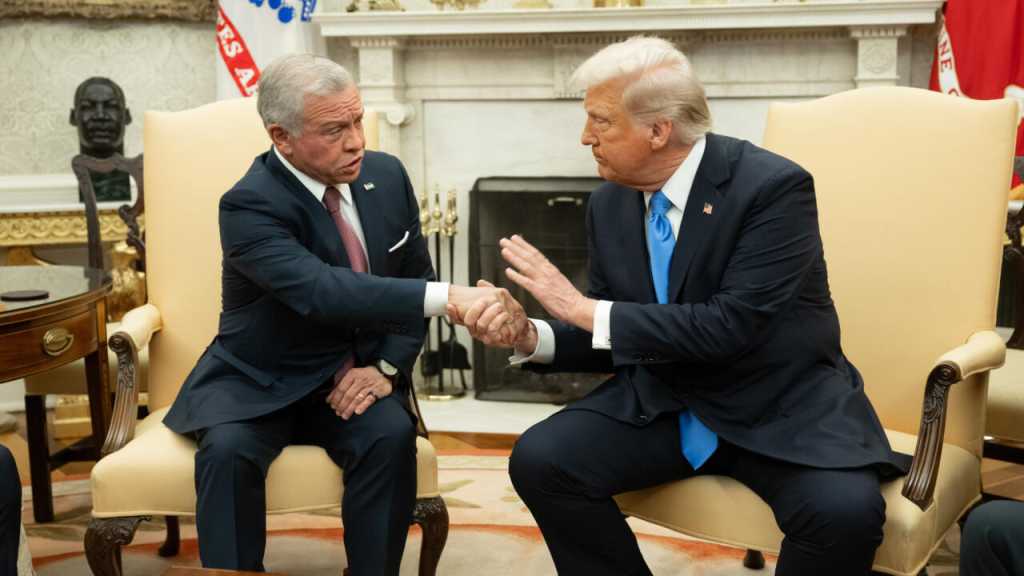 Jordanian King Meets Trump: No for Displacement of Palestinians in Gaza, Ready to take 2000 Sick Children