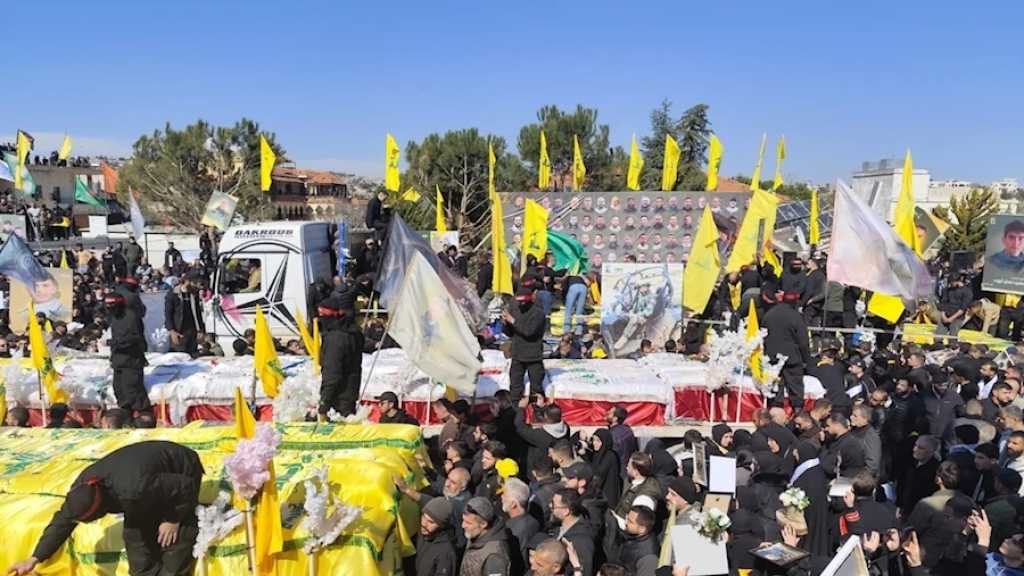 Thousands of Lebanese Mourners Bid Farewell to 120 Martyrs